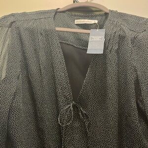 Abercrombie and Fitch blouse bodysuit with front tie size large